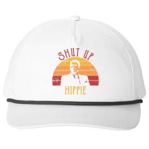 Funny Shut Up Hippie Ronald Regan Conservative Anti Liberal Vneck Snapback Five-Panel Rope Hat