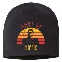 Funny Shut Up Hippie Ronald Regan Conservative Anti Liberal Vneck Sustainable Beanie