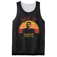 Funny Shut Up Hippie Ronald Regan Conservative Anti Liberal Vneck Mesh Reversible Basketball Jersey Tank