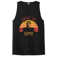 Funny Shut Up Hippie Ronald Regan Conservative Anti Liberal Vneck PosiCharge Competitor Tank