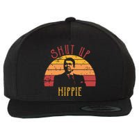 Funny Shut Up Hippie Ronald Regan Conservative Anti Liberal Vneck Wool Snapback Cap