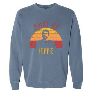 Funny Shut Up Hippie Ronald Regan Conservative Anti Liberal Vneck Garment-Dyed Sweatshirt