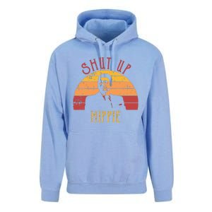 Funny Shut Up Hippie Ronald Regan Conservative Anti Liberal Vneck Unisex Surf Hoodie