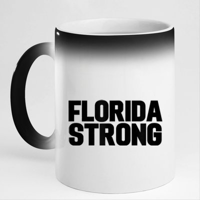 Florida Strong Usa America State 11oz Black Color Changing Mug