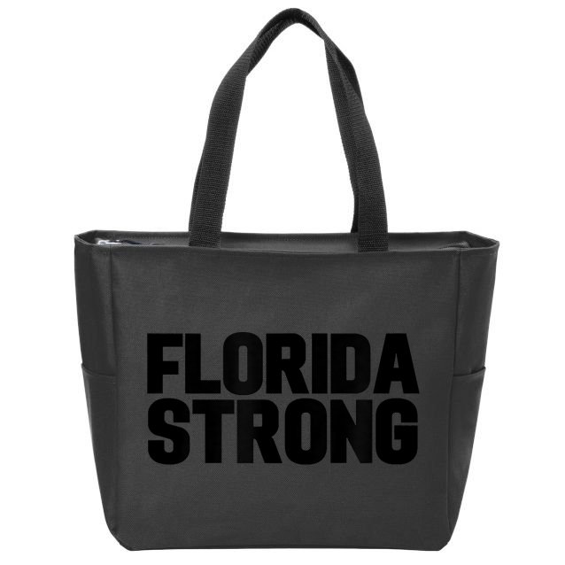 Florida Strong Usa America State Zip Tote Bag