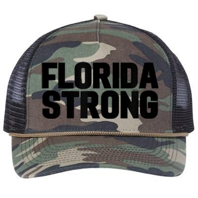 Florida Strong Usa America State Retro Rope Trucker Hat Cap