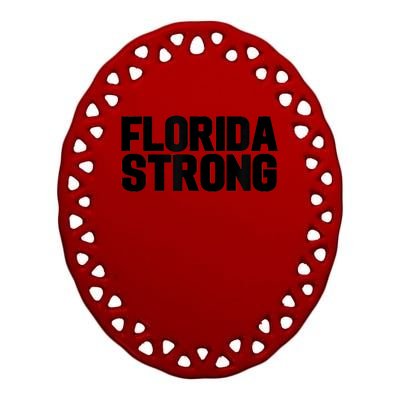 Florida Strong Usa America State Ceramic Oval Ornament