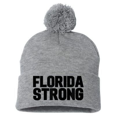 Florida Strong Usa America State Pom Pom 12in Knit Beanie