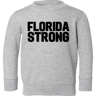 Florida Strong Usa America State Toddler Sweatshirt