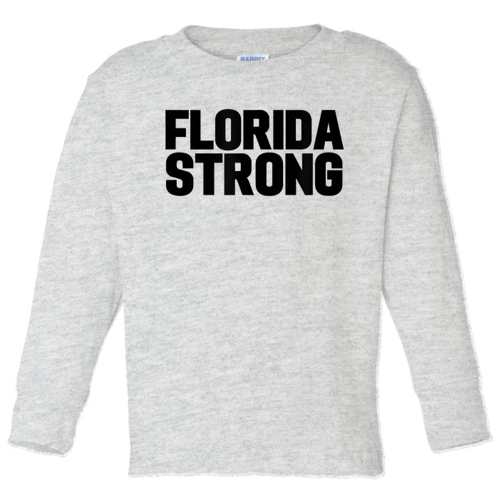 Florida Strong Usa America State Toddler Long Sleeve Shirt