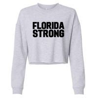 Florida Strong Usa America State Cropped Pullover Crew