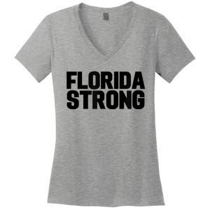 Florida Strong Usa America State Women's V-Neck T-Shirt