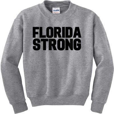 Florida Strong Usa America State Kids Sweatshirt