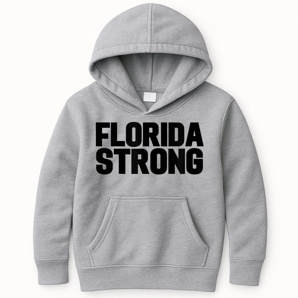 Florida Strong Usa America State Kids Hoodie