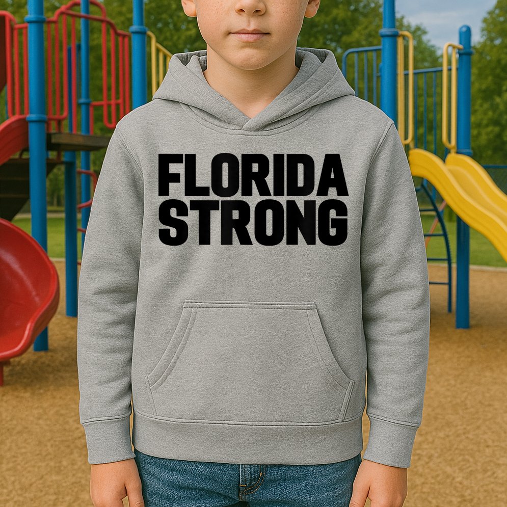 Florida Strong Usa America State Kids Hoodie