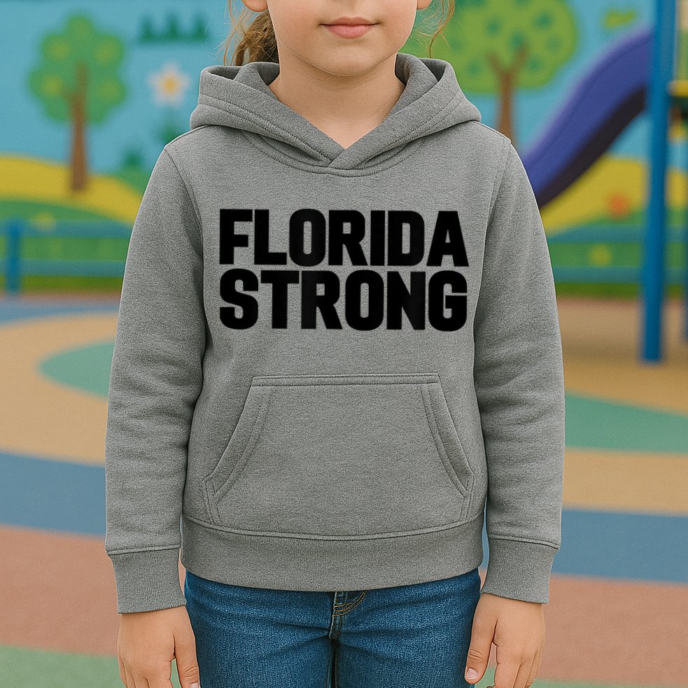 Florida Strong Usa America State Kids Hoodie
