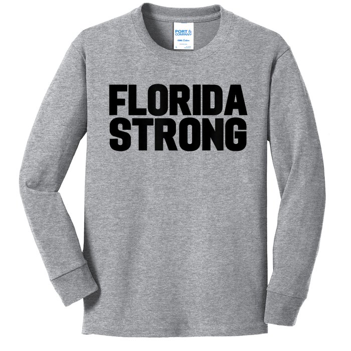 Florida Strong Usa America State Kids Long Sleeve Shirt