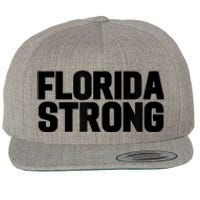 Florida Strong Usa America State Wool Snapback Cap