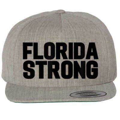 Florida Strong Usa America State Wool Snapback Cap