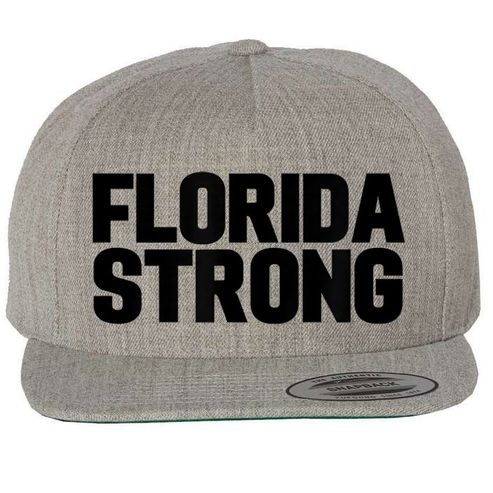 Florida Strong Usa America State Wool Snapback Cap