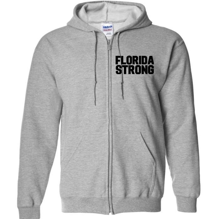 Florida Strong Usa America State Full Zip Hoodie