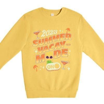 Funny Swinging Upside Down Pineapple Summer Vacay Mode On Great Gift Premium Crewneck Sweatshirt