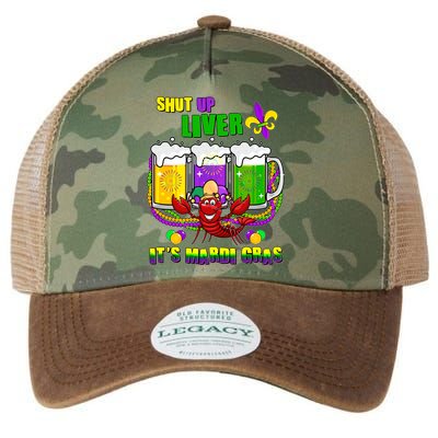 Funny Shut Up Liver It's Mardi Gras Legacy Tie Dye Trucker Hat