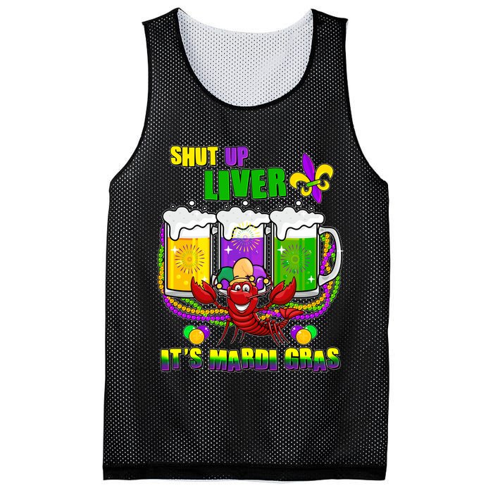 Funny Shut Up Liver It's Mardi Gras Mesh Reversible Basketball Jersey Tank