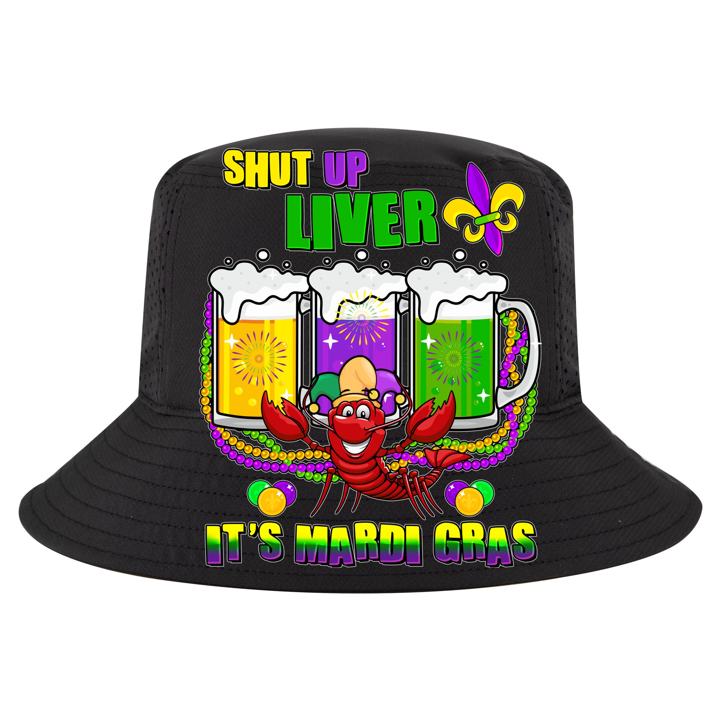 Funny Shut Up Liver It's Mardi Gras Golf Towel