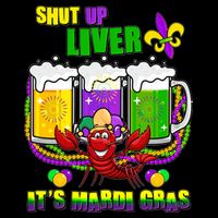 Funny Shut Up Liver It's Mardi Gras Wool Snapback Cap