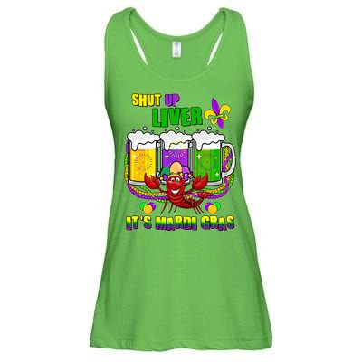 Funny Shut Up Liver It's Mardi Gras Ladies Essential Flowy Tank
