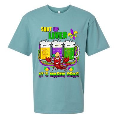 Funny Shut Up Liver It's Mardi Gras Sueded Cloud Jersey T-Shirt