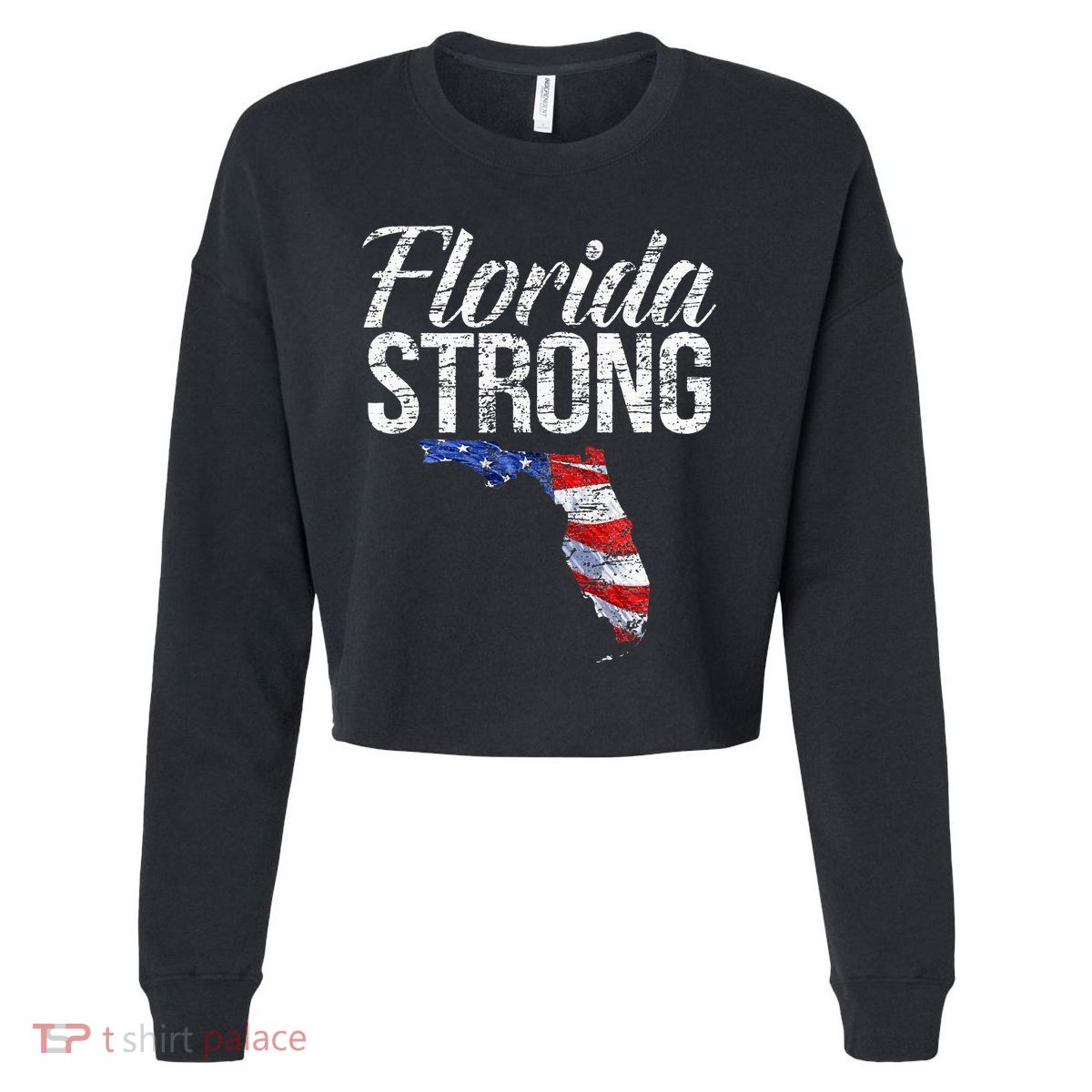 Florida Strong Usa Cropped Pullover Crew