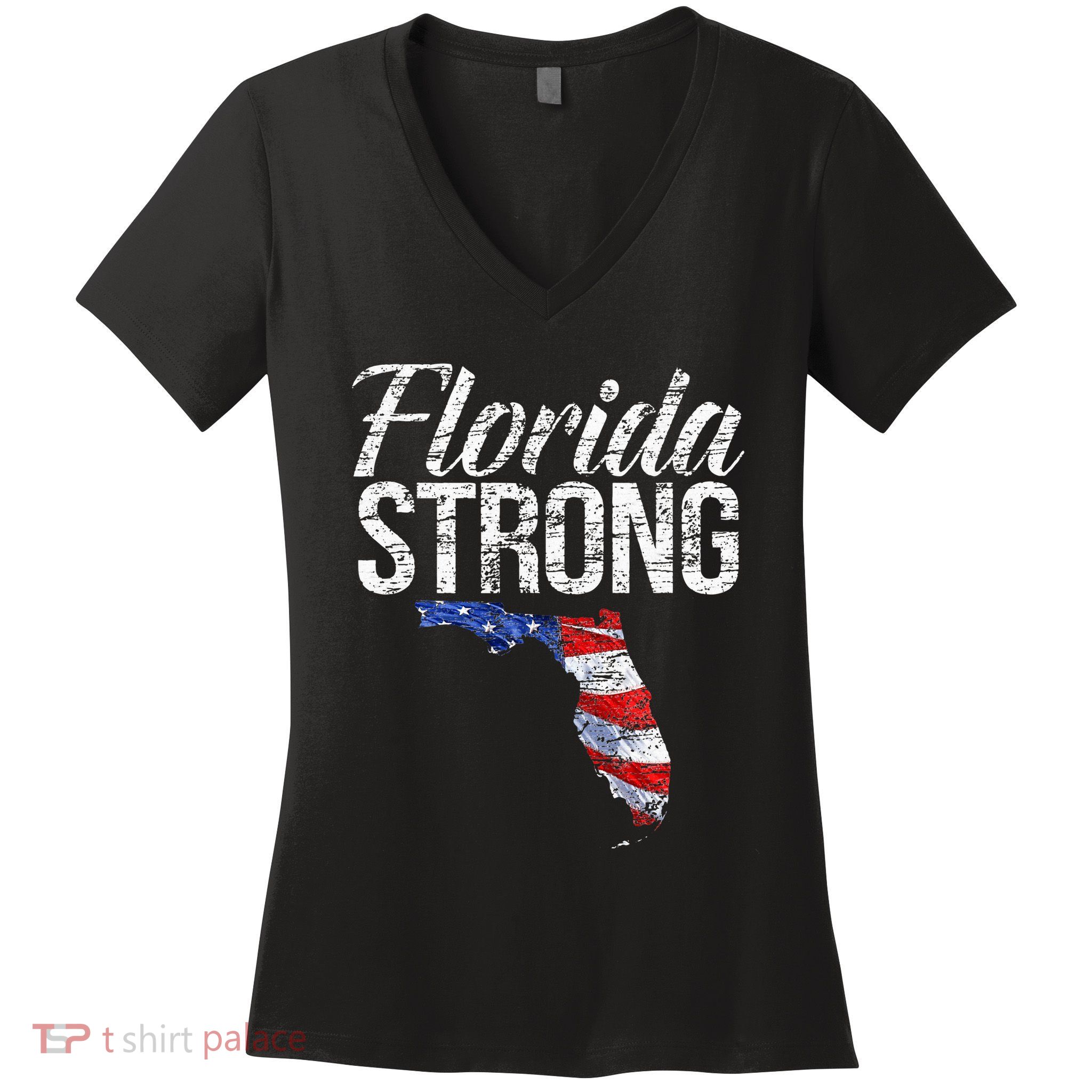Florida Strong Usa Women's V-Neck T-Shirt