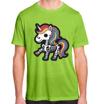 Funny Skeleton Unicorn Lovers Spooky Halloween Costume Adult ChromaSoft Performance T-Shirt