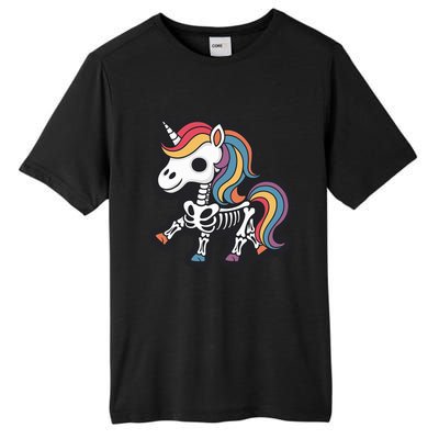 Funny Skeleton Unicorn Lovers Spooky Halloween Costume Tall Fusion ChromaSoft Performance T-Shirt