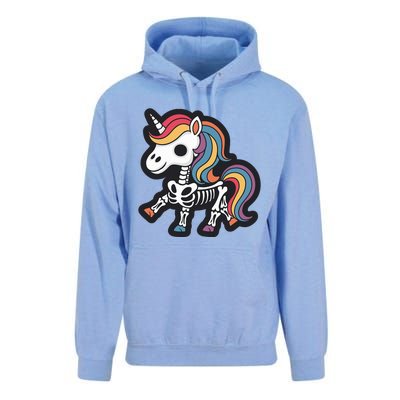 Funny Skeleton Unicorn Lovers Spooky Halloween Costume Unisex Surf Hoodie