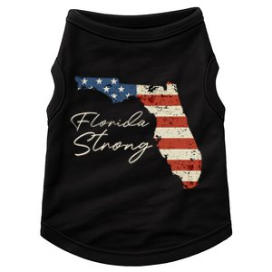 Florida Strong Usa Flag Florida Map Hurricane Milton Pray For All Doggie Tank