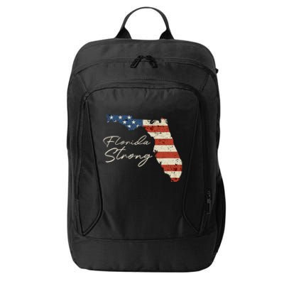 Florida Strong Usa Flag Florida Map Hurricane Milton Pray For All City Backpack