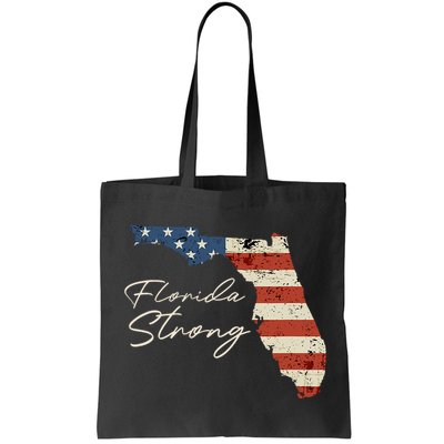 Florida Strong Usa Flag Florida Map Hurricane Milton Pray For All Bag