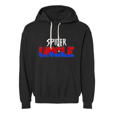 Funny Spider Uncle Matching Family Shirts Garment-Dyed Fleece Hoodie