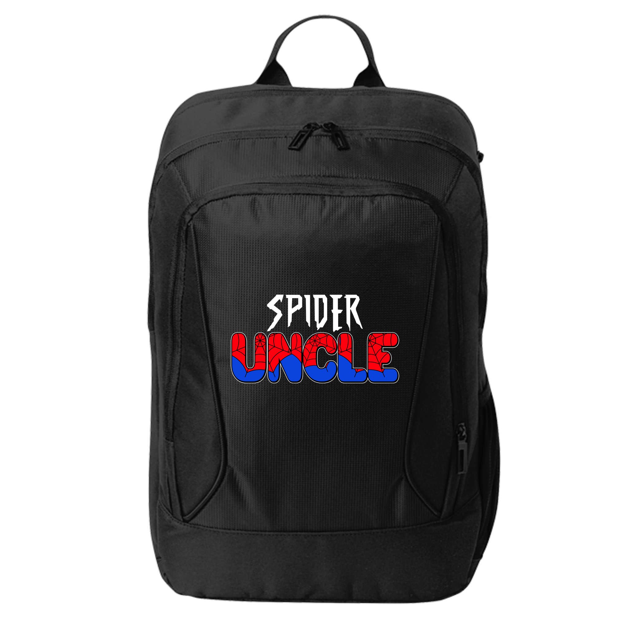 Funny Spider Uncle Matching Family Shirts City Backpack