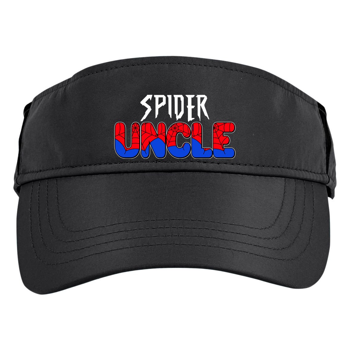 Funny Spider Uncle Matching Family Shirts Adult Drive Performance Visor