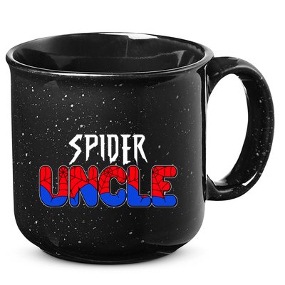 Funny Spider Uncle Matching Family Shirts 15oz Campfire Ceramic Mug