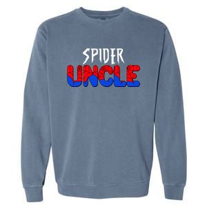 Funny Spider Uncle Matching Family Shirts Garment-Dyed Sweatshirt