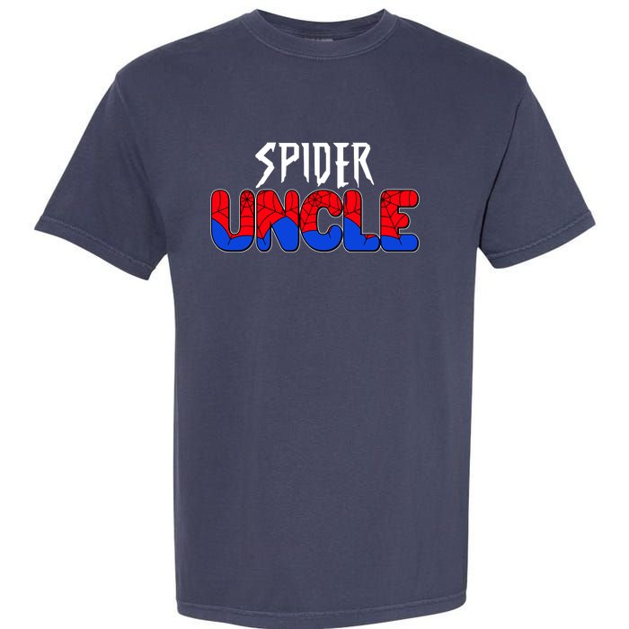 Funny Spider Uncle Matching Family Shirts Garment-Dyed Heavyweight T-Shirt