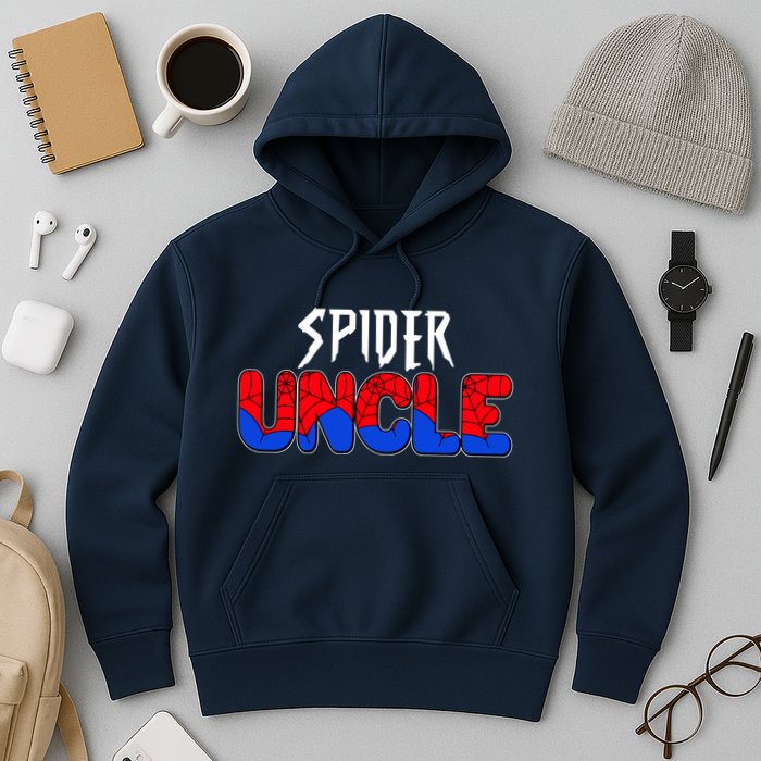 Funny Spider Uncle Matching Family Shirts Hoodie