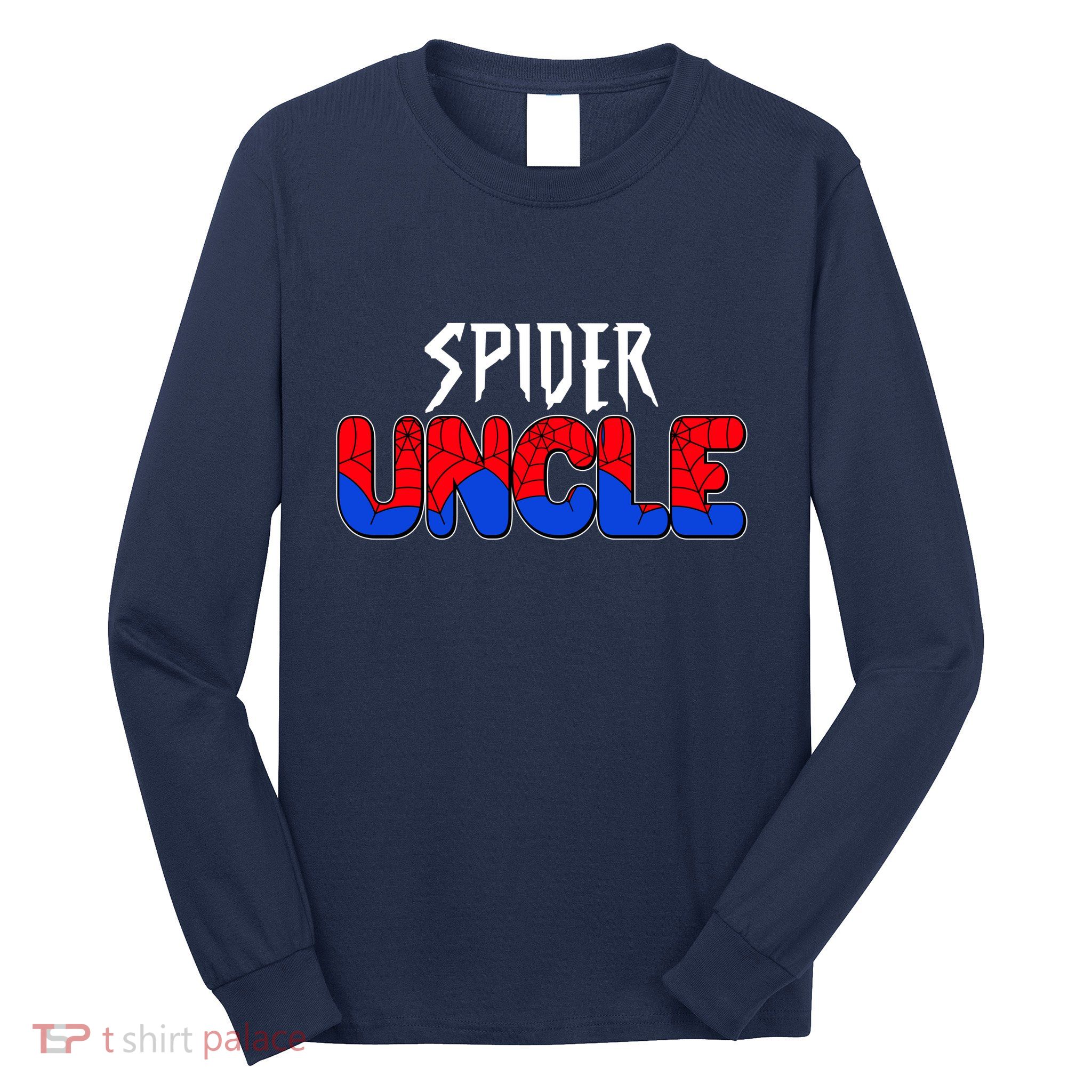 Funny Spider Uncle Matching Family Shirts Long Sleeve Shirt