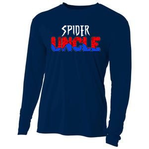 Funny Spider Uncle Matching Family Shirts Cooling Performance Long Sleeve Crew