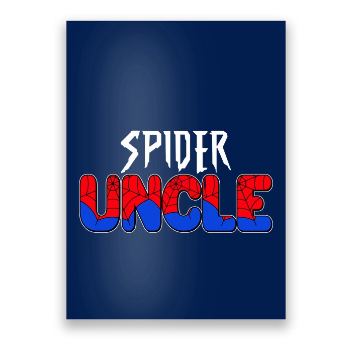 Funny Spider Uncle Matching Family Shirts Poster